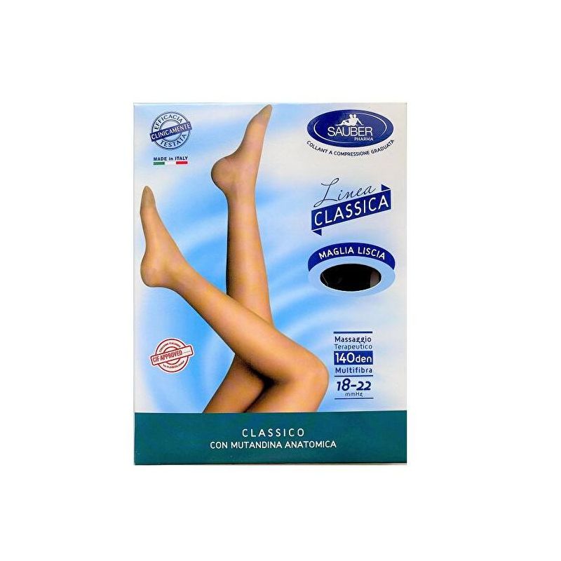 Collant Nero Classico Sauber 140 Denari - Taglia I
