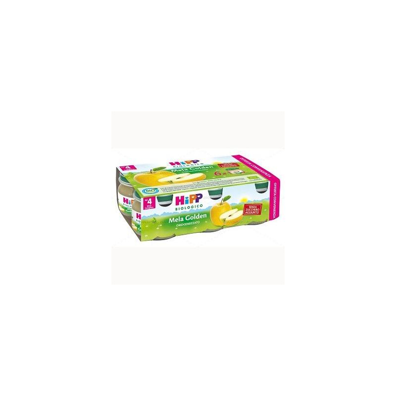 Omogeneizzato Biologico di Mela Golden Hipp - Pacco da 6x80g