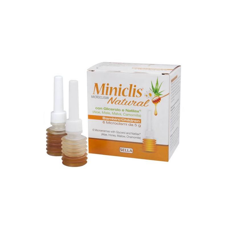 Miniclis Natural per Bambini, Confezione da 6 Pezzi