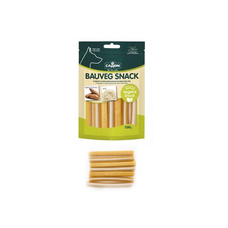 Camon Vegan Cannoli Snack per Cani con Riso e Soia - 100g