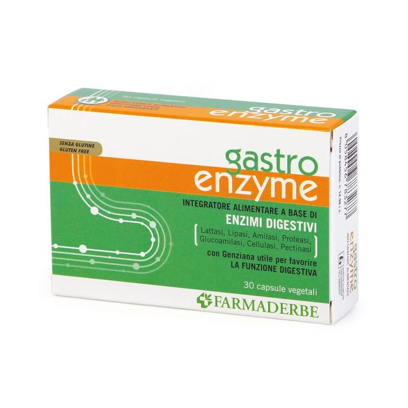 Farmaderbe Gastro Enzyme - 30 Capsule Vegetali