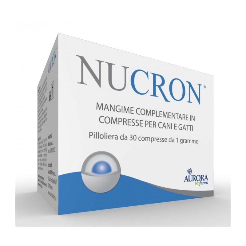Nucron - Integratore Alimentare Multivitaminico per Cani e Gatti, 30 Compresse