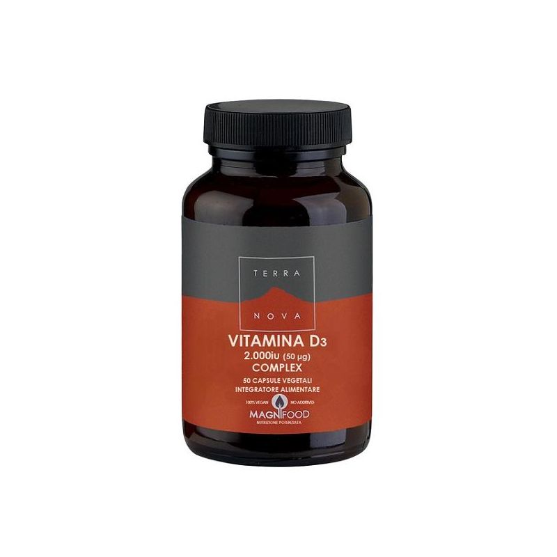 Complex di Vitamina D3 Terranova - 50 Capsule