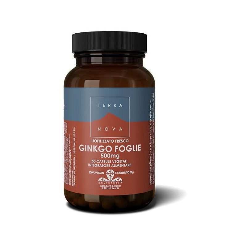 Terranova Ginkgo Biloba 500mg - Confezione da 50 Capsule