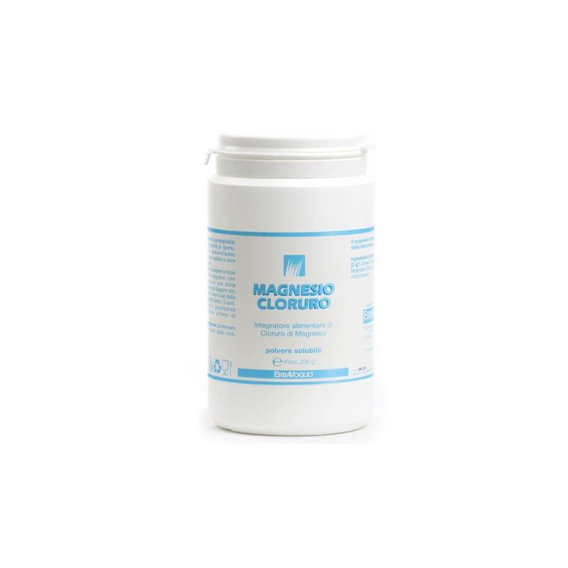 Erbavoglio Cloruro di Magnesio in Polvere, 200g