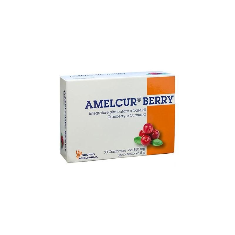 Amelcur Berry - Integratore Naturale al Gusto di Frutta, 30 Compresse