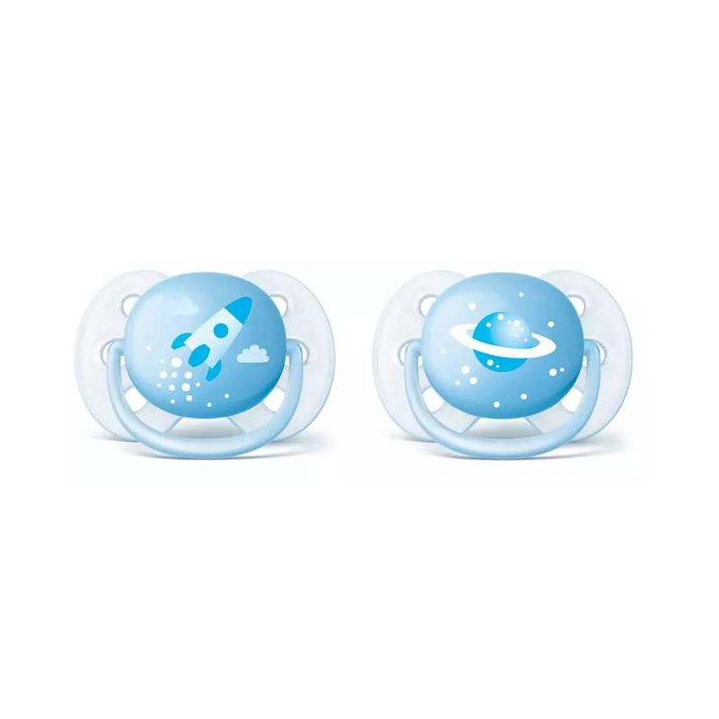 Philips Avent Ultra Soft Succhietto per Bambini 0-6 Mesi - Pacco da 2 Pezzi