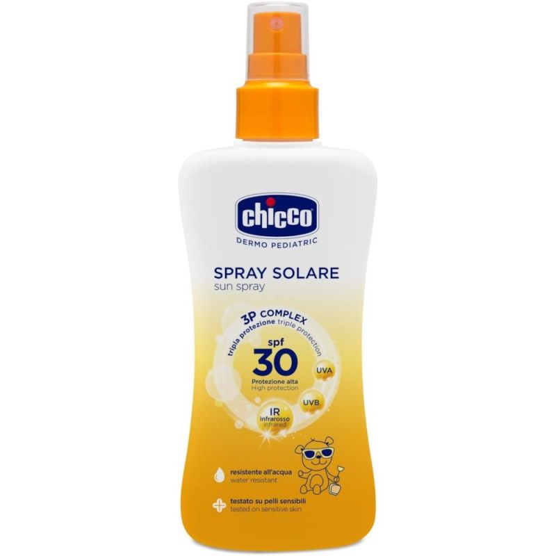 Chicco Spray Solare con Protezione SPF30, 150ml