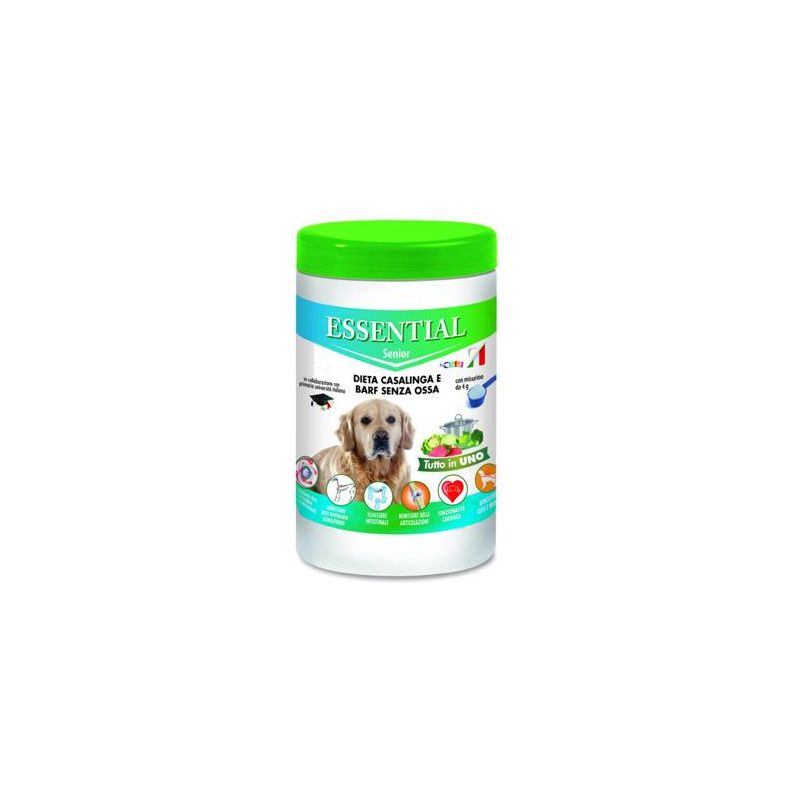 Integratore Nutrizionale Completo Essential 650g per Cani Senior