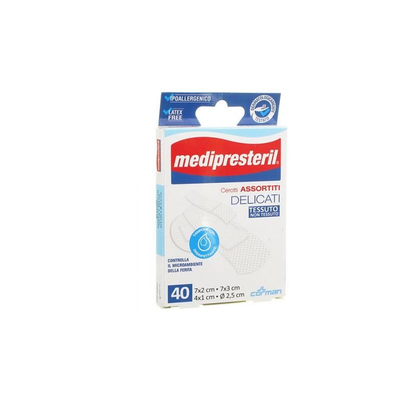 Medipresteril Cerotti Delicati Assortiti - 40 Pezzi in 4 Formati