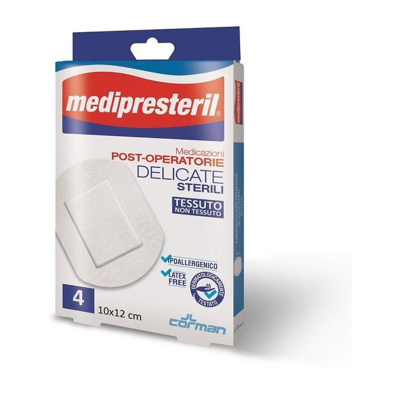 Medipresteril Delicate Cerotti Post-Operatori 10x12cm - Confezione da 4