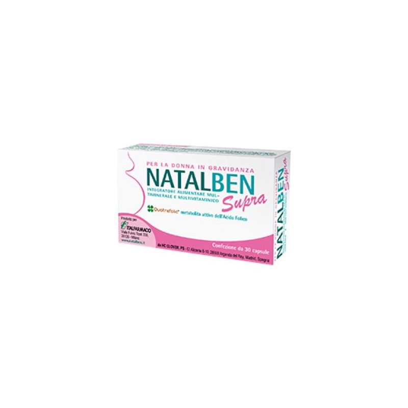 Natalben Supra - Integratore in Capsule Molli, 30 Capsule