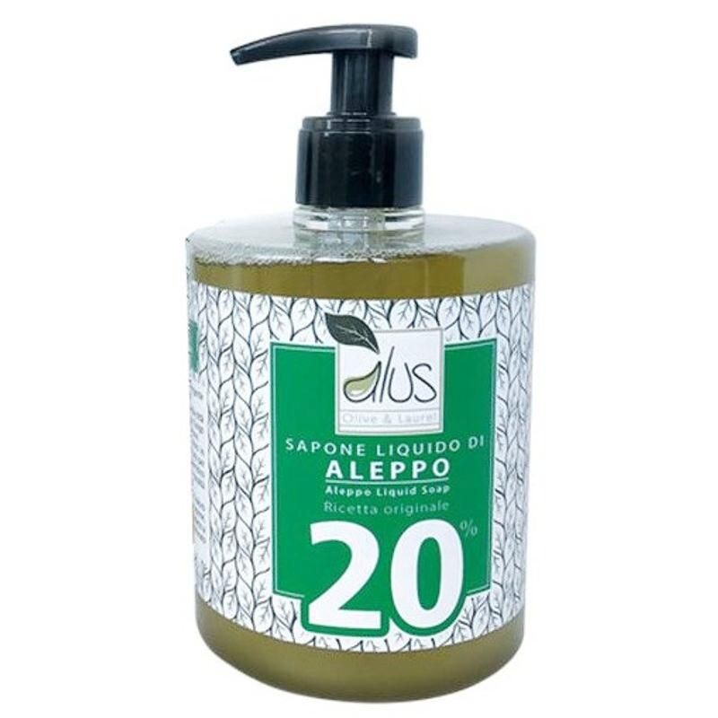 Alus Aleppo Sapone Liquido con il 20% di Olio di Alloro - 500ml