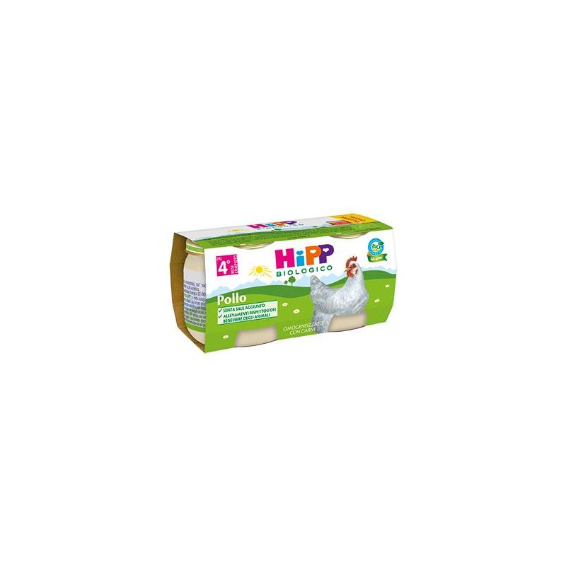 Hipp Organic Pollo Puree per Bambini da 4 Mesi - 2x80g