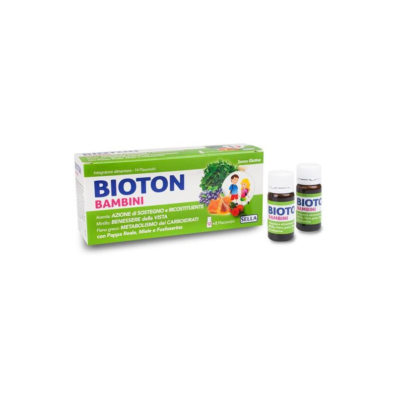 Bioton Flaconcini Salute e Benessere per Bambini - Confezione da 14