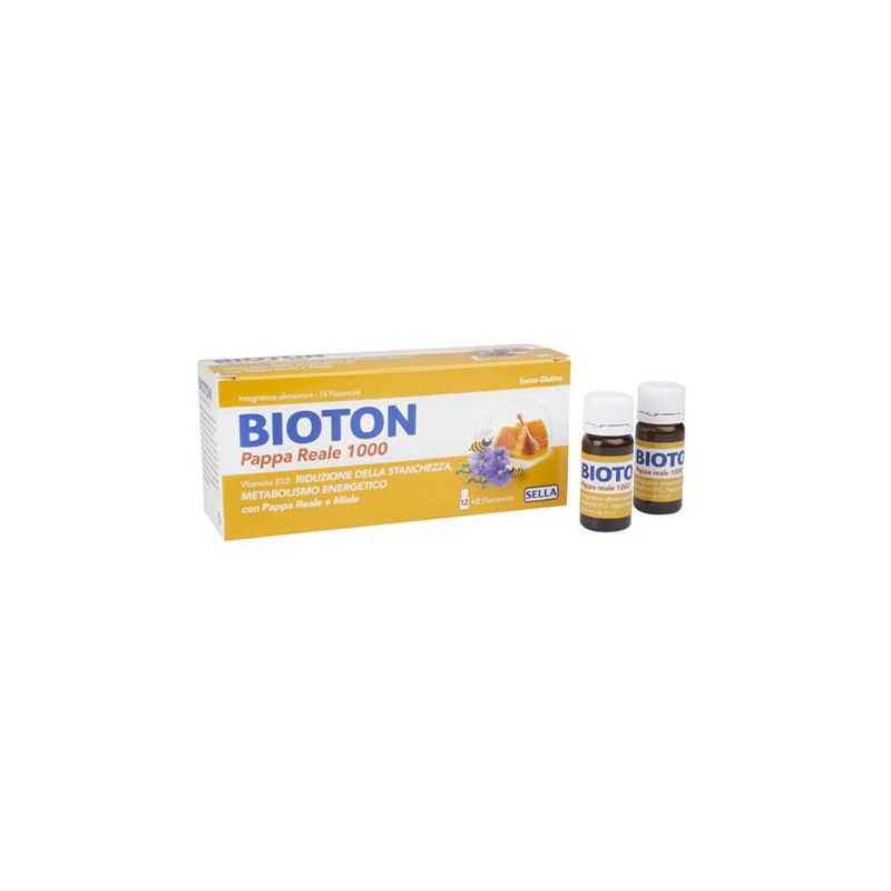 Bioton Pappa Reale 1000 - 14 Flaconcini di Integratore Energizzante