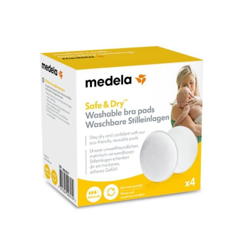 Medela - 4 Coppette Assorbilatte Riutilizzabili e Lavabili