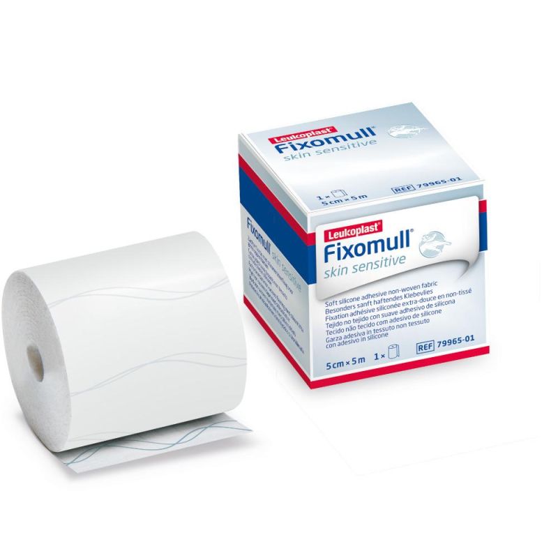 Leukoplast Fixomull Gentle Touch - Garza di Fissaggio Ritagliabile 5mx5cm