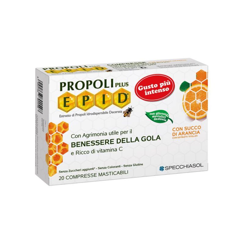 Epid Plus Propoli con Arancia: Masticabili Compresse da 20