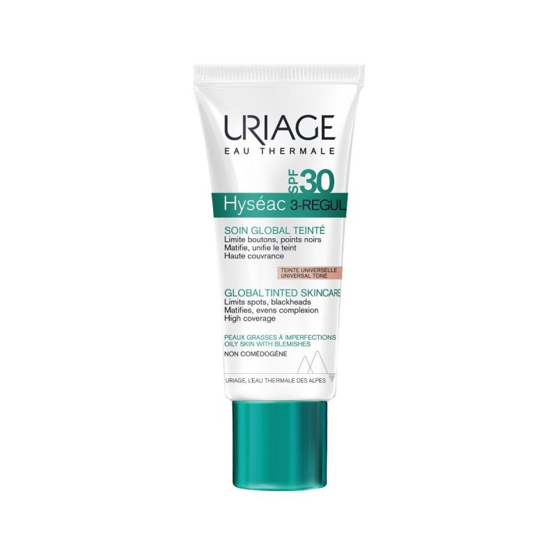 Uriage Hysac 3-Regul Crema Viso Colorata con SPF30, 40ml