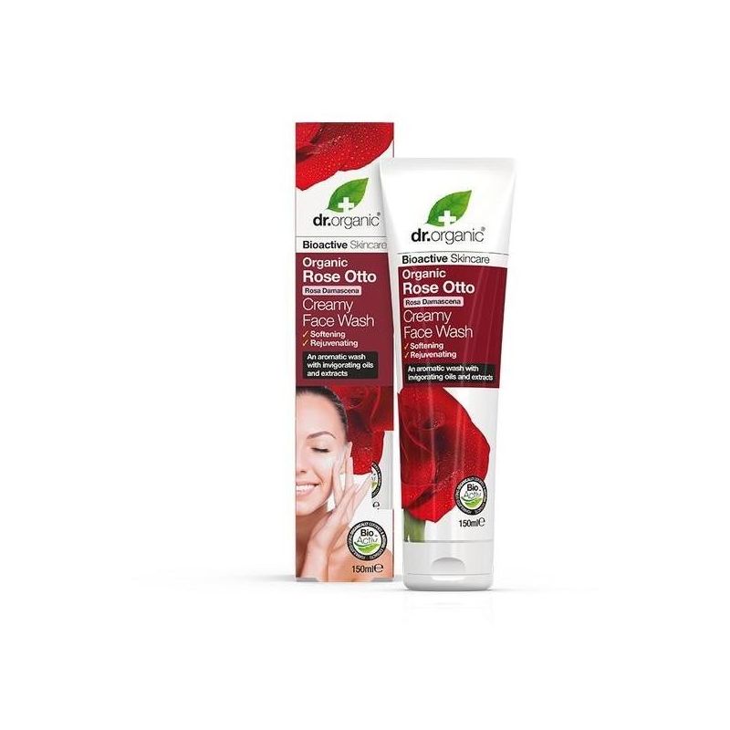 Detergente Viso Rigenerante Dr Organic Rose Otto 150ml