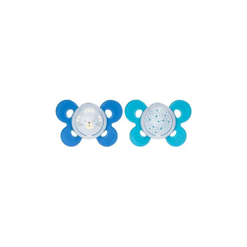 Chicco Comfort Luminoso - Succhietto in Silicone per Maschio, 2 Pezzi
