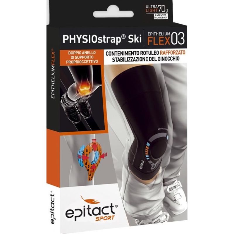 Epitact Sport Physiostrap Ginocchiera per Sci, Taglia L
