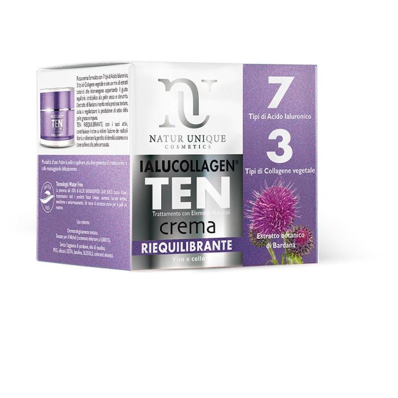 Natur Unique Crema Viso Riequilibrante Ialucollagen Ten 50ml