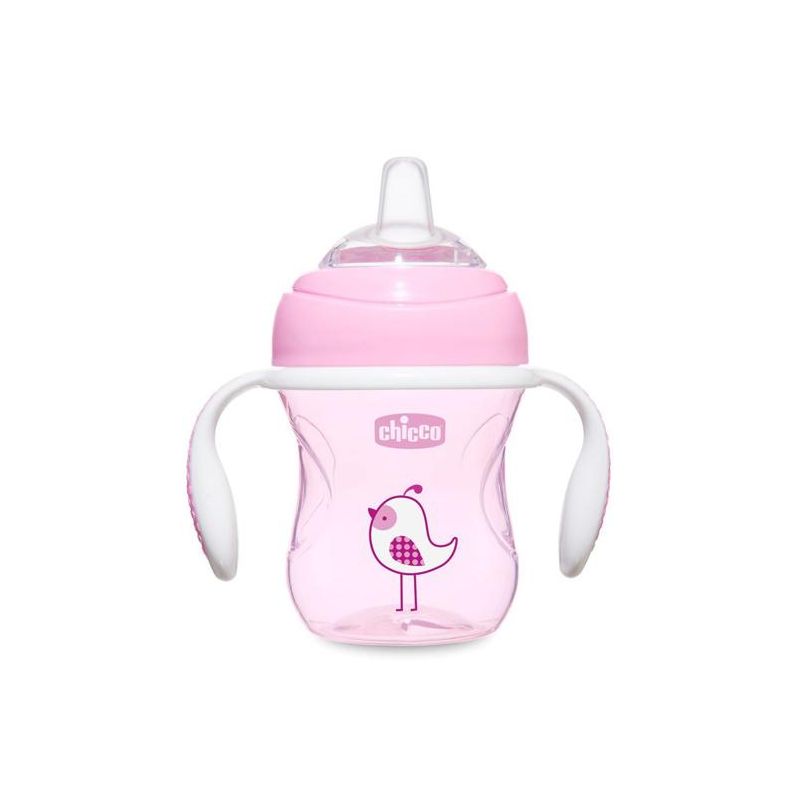 Chicco Tazza di Transizione Rosa per Bambini dai 4 Mesi, 1 Pezzo