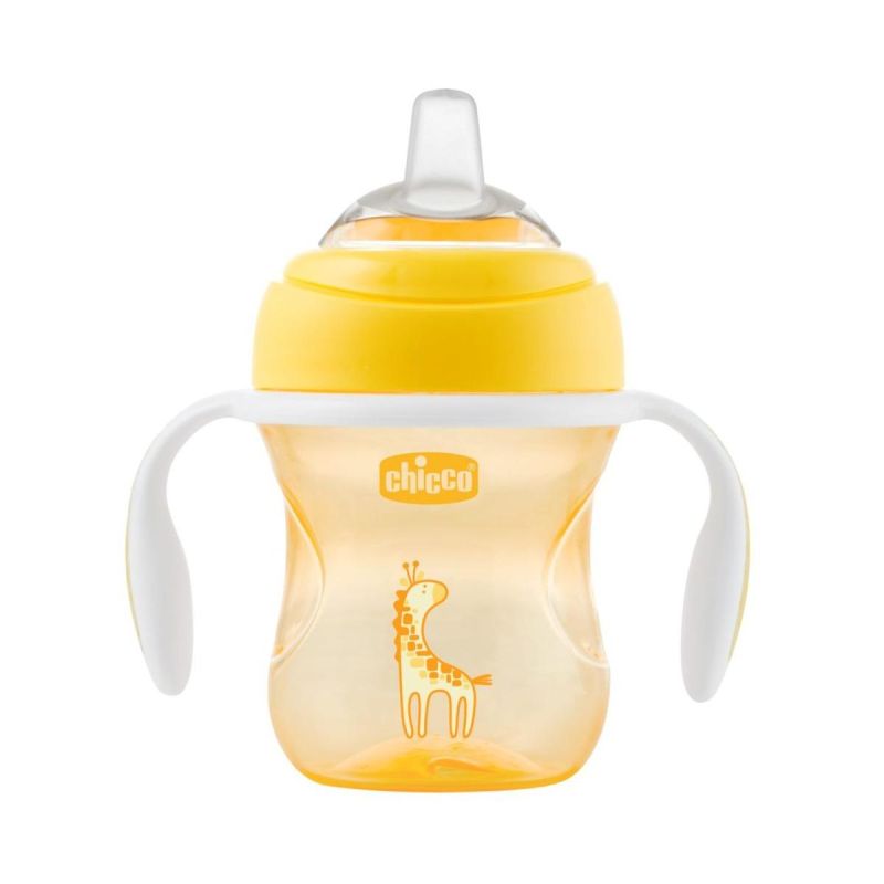 Tazza di Transizione Gialla Chicco 200ml per Bambini dai 4 mesi