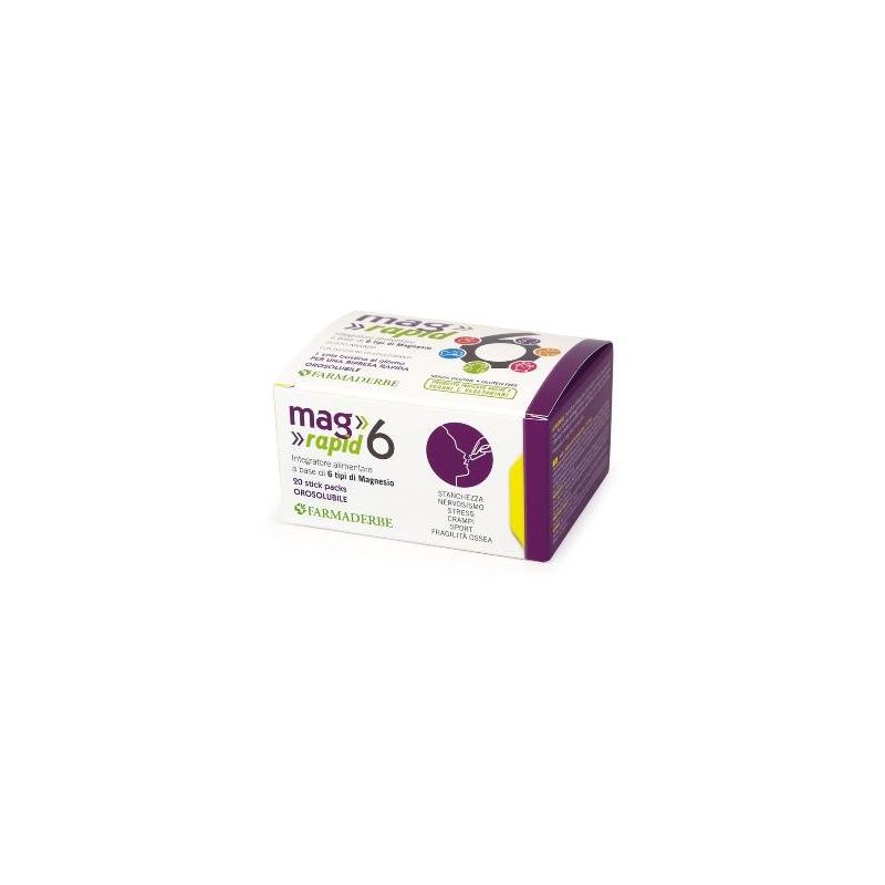 Rapido Magnesio 6 - Confezione da 20 Bustine