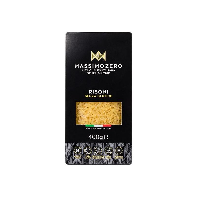 Massimo Zero Risoni Pasta di Alta Qualità, 400g