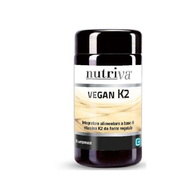 Nutriva Vegan K2 - Integratore Alimentare con 30 Compresse