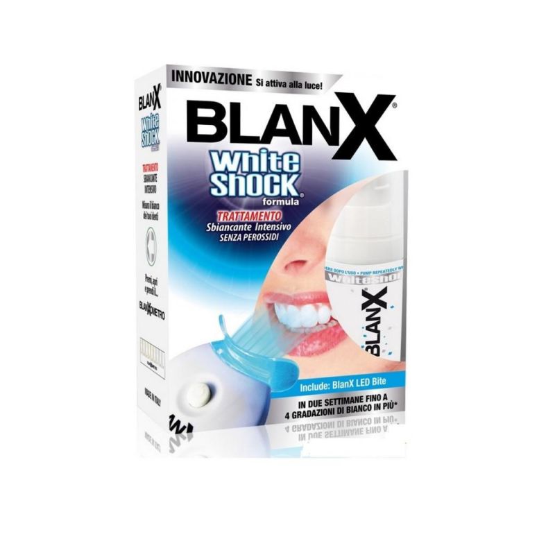 Blanx White Shock Trattamento per Sbiancamento Intenso con Bite