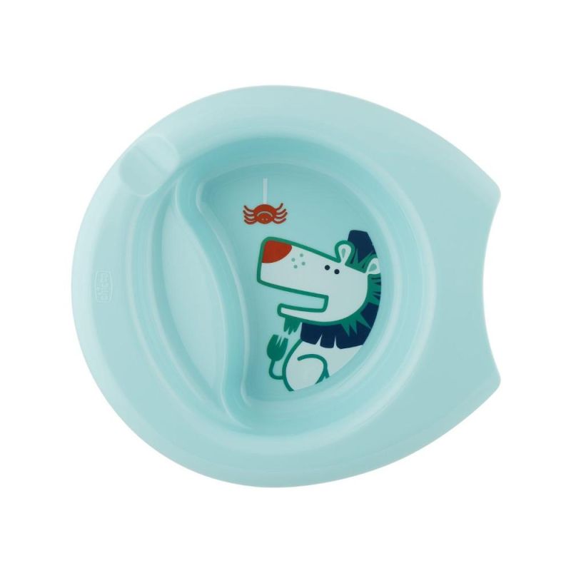Ciotola Chicco Facile Imbocco per Bambini dai 6 Mesi, Azzurro