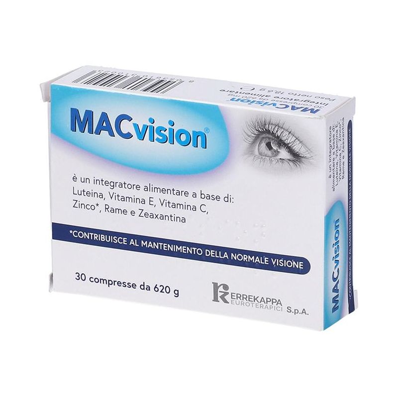 MacVision - Compresse Salutari per la Visione, 30 Pezzi