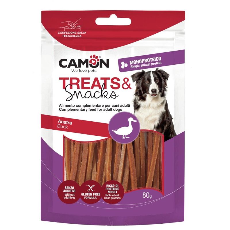 Camon Strips di Anatra Snack Cani 80g