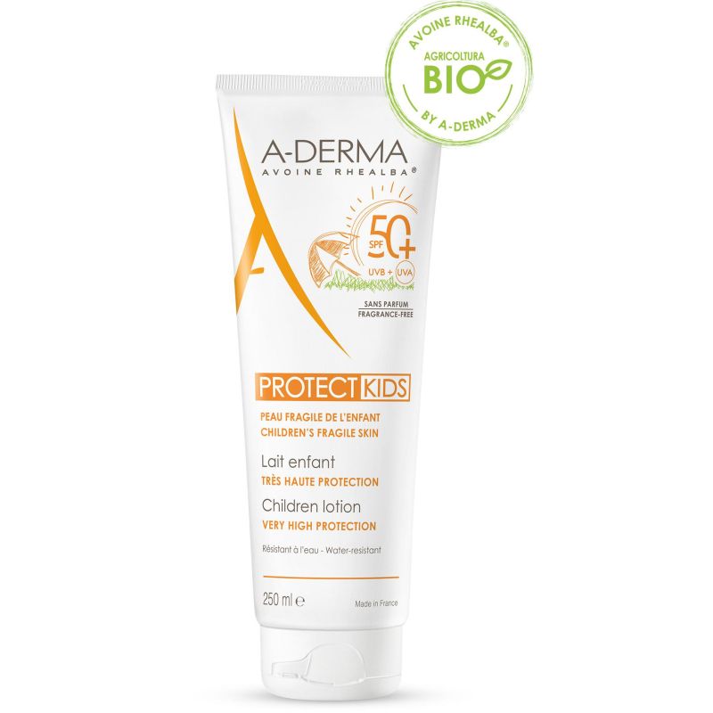 A-Derma Protect Latte Protettivo SPF50+ per Bambini, 250ml