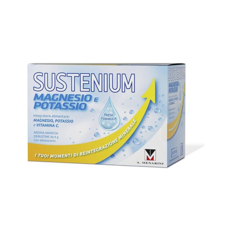 Sustenium Bustine di Magnesio e Potassio - Confezione da 28 Pezzi