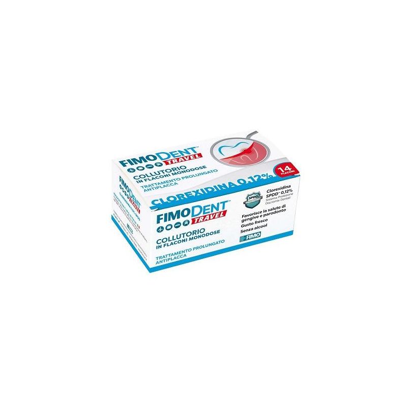 Fimodent Travel Collutorio Monodose 0.12% Clorexidina - 14 Flaconcini