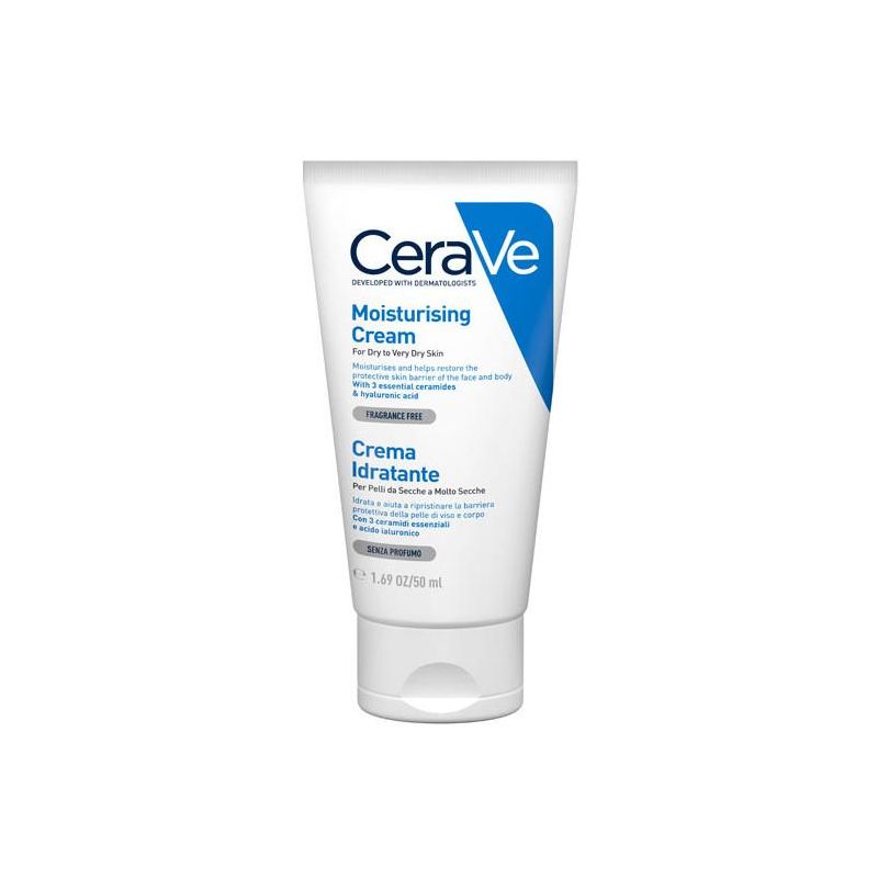 Cerave Crema Idratante Intensiva per Pelle Molto Secca, 50ml