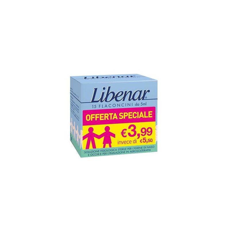 Libenar Soluzione Salina - 15 Flaconcini da 5ml