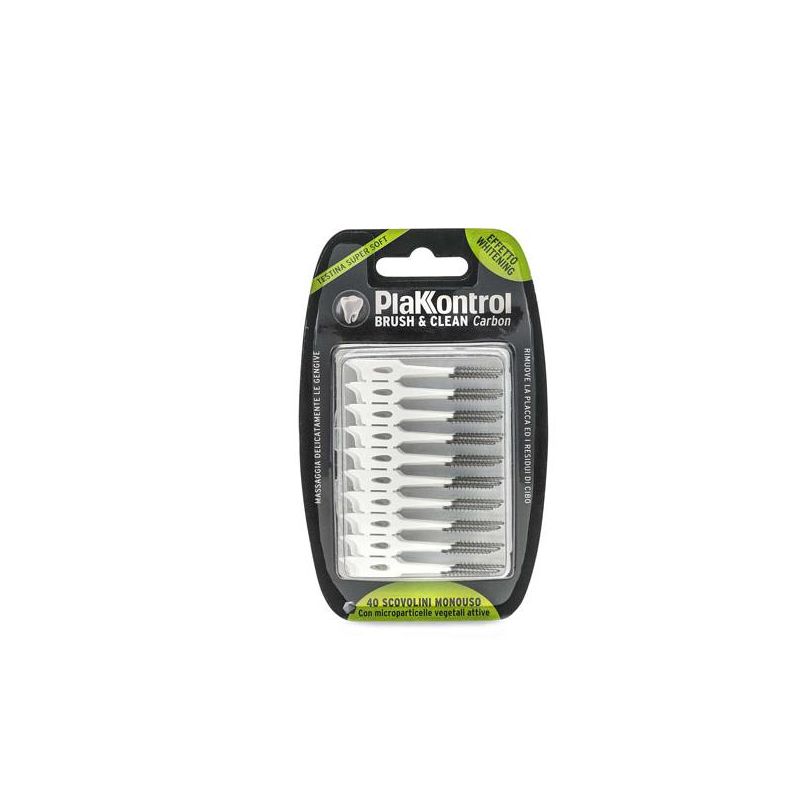 Plakkontrol Brush E Clean Carbon - 40 Scovolini Dentali Monouso