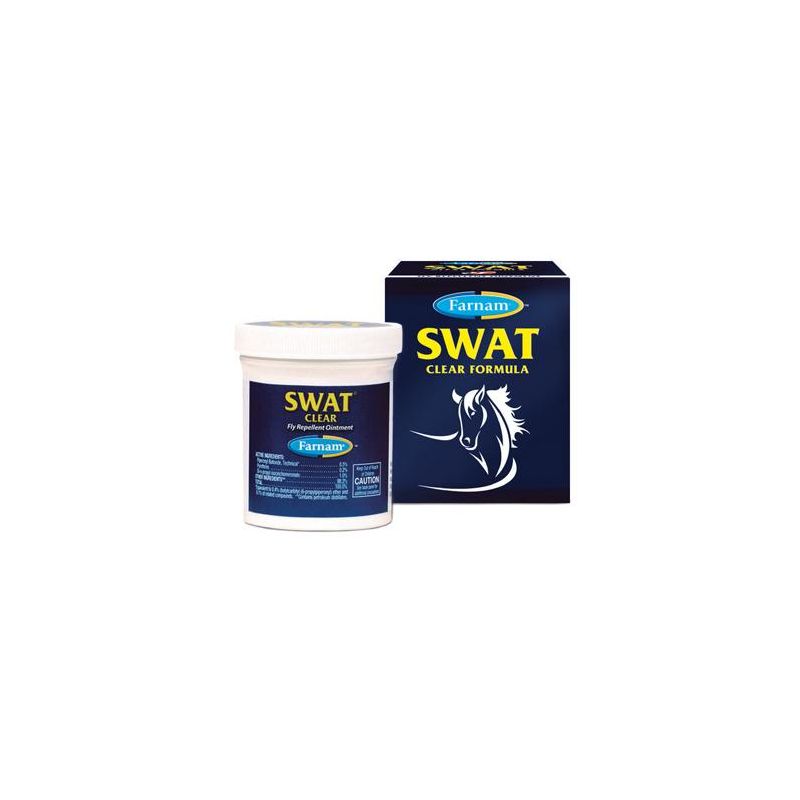 Swat Formula Trasparente - Unguento Repellente per Insetti per Cavalli, 200g