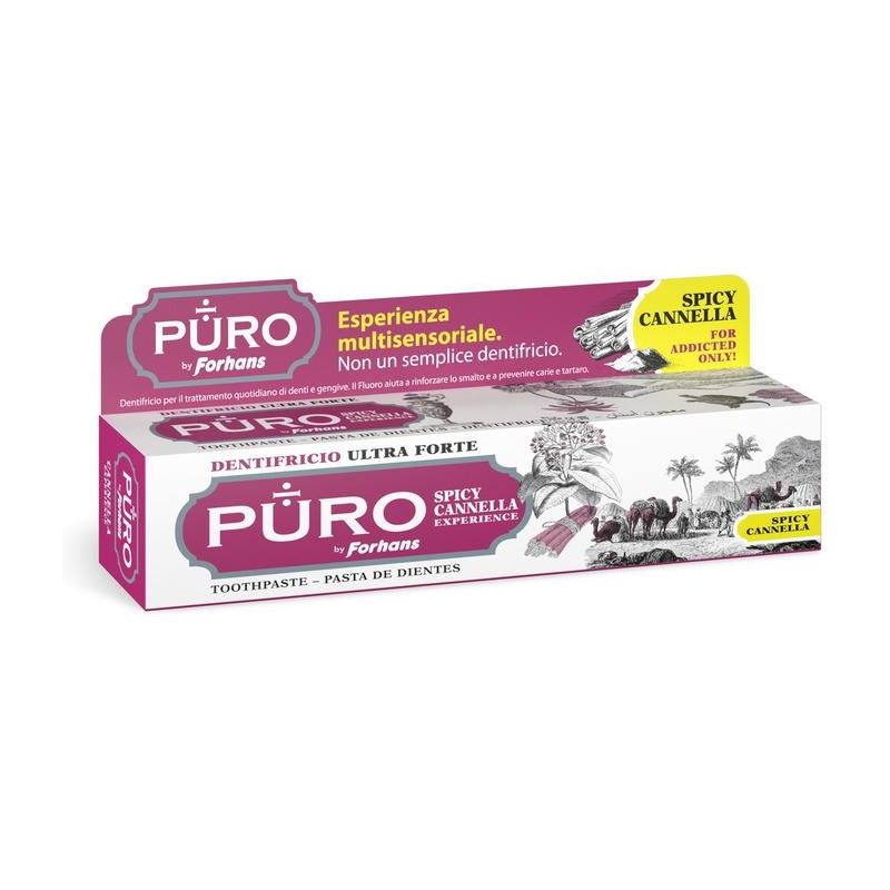 Dentifricio Forhans Pure con Gusto Piccante di Cannella - 75ml
