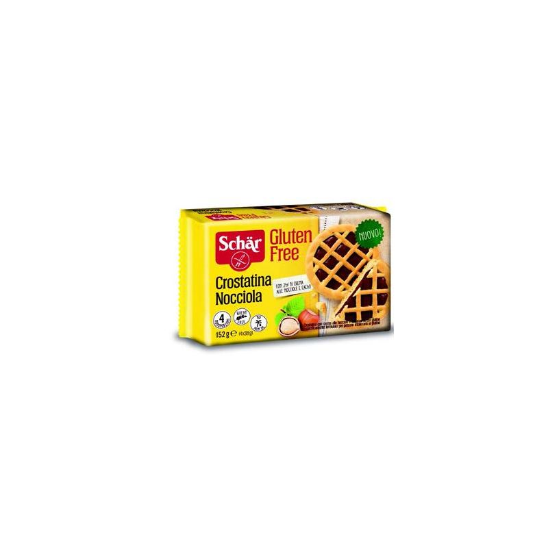 Schar Crostatina alla Nocciola - Pacchetto da 4 Pezzi, 38g ciascuno