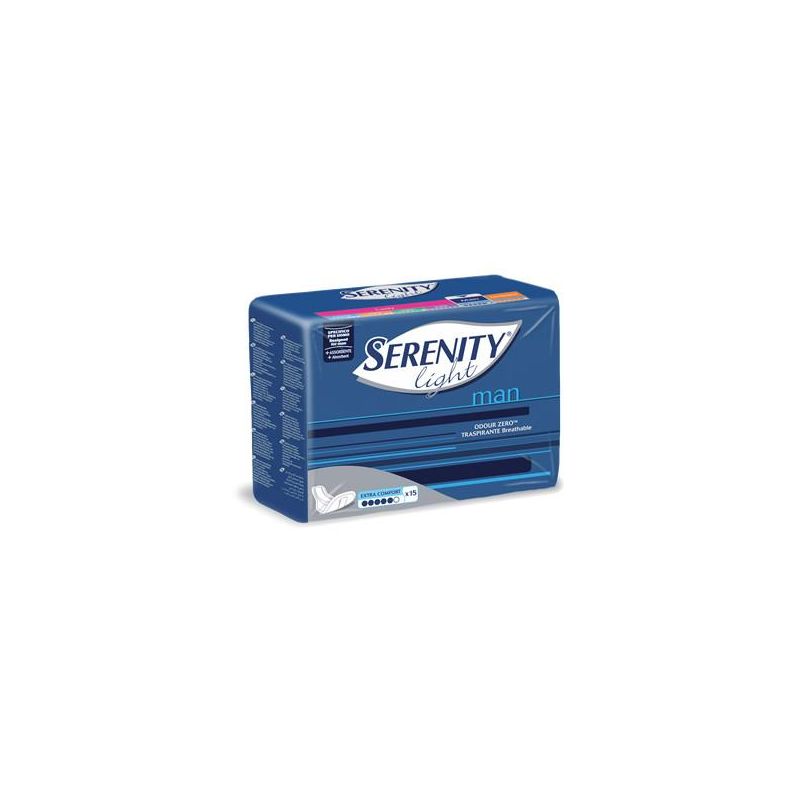 Serenity Light Pannolini Super Assorbenti per Uomo - 15 Pezzi