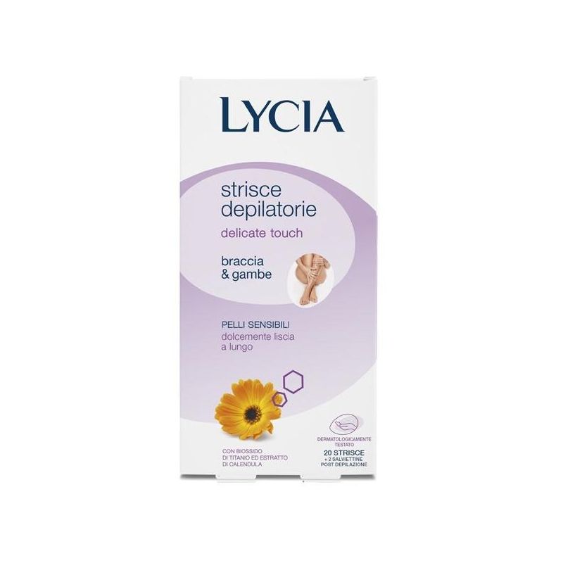 Lycia Delicate Touch - Strisce Depilatorie per Braccia e Gambe