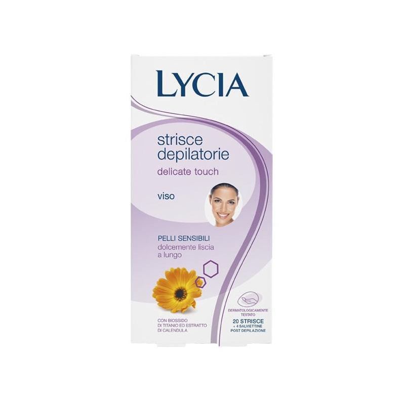 Lycia Delicate Touch - 20 Strisce Depilatorie per Viso