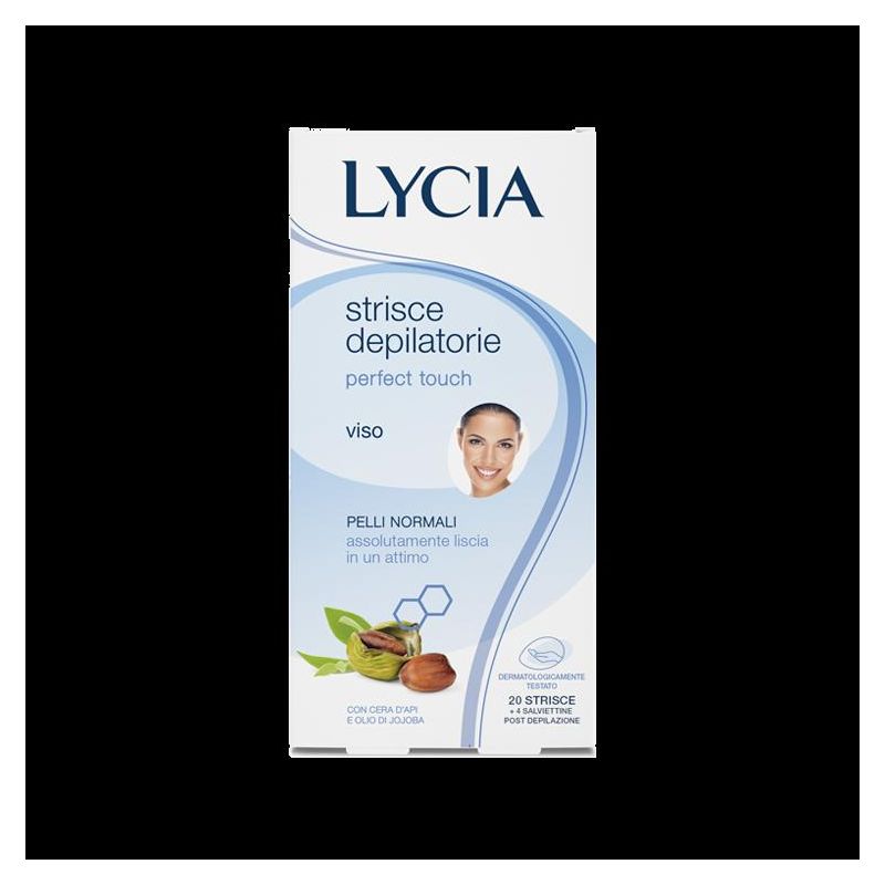 Lycia Perfect Touch - Strisce Depilatorie per Viso, Confezione da 20